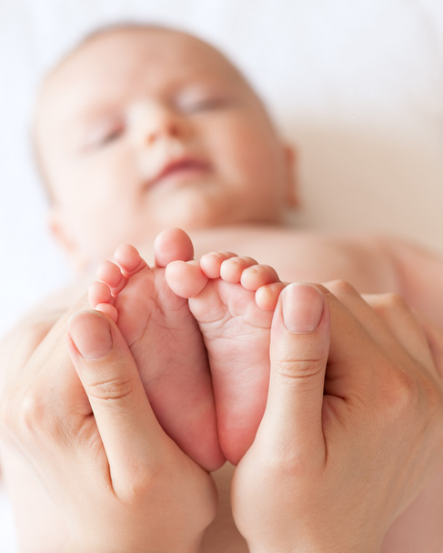 Pies de bebé primer plano
 - Foto, Imagen
