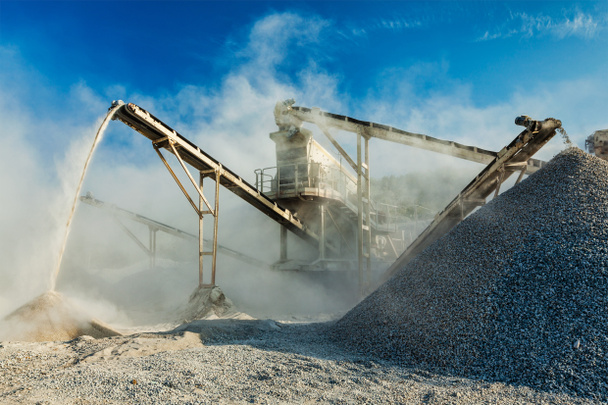 Industrial crusher - rock stone crushing machine - Photo, Image