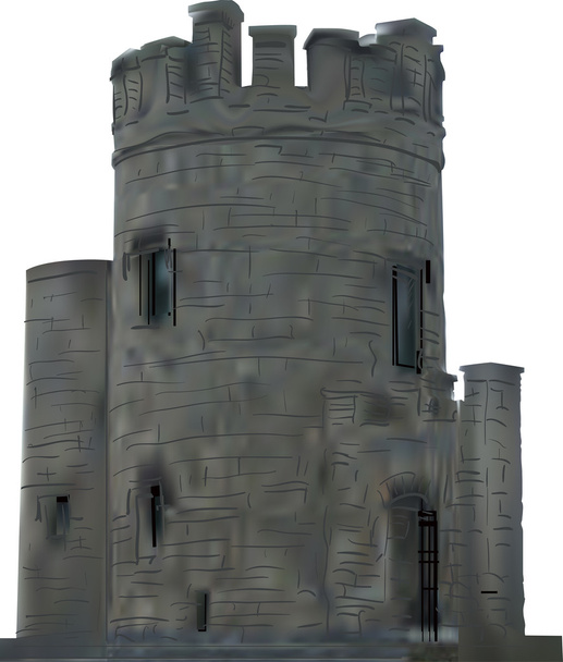 szürke torony - Vektor, kép