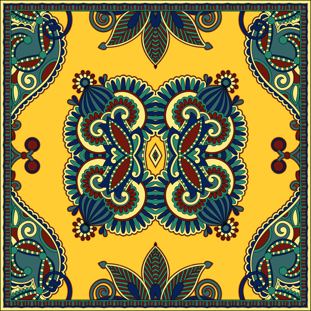Traditional ornamental floral paisley bandanna. You can use this - Wektor, obraz
