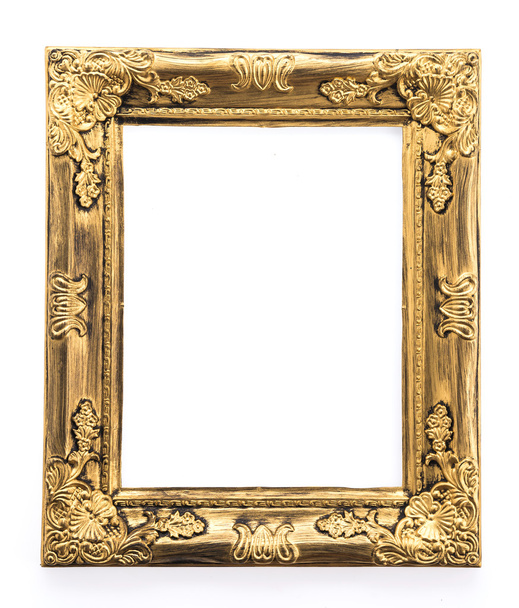 marco de madera aislado sobre fondo blanco - Foto, imagen