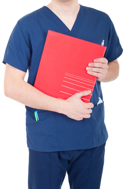 Doctor holding folder - Foto, Bild