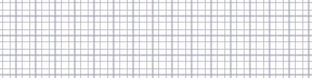 Farmhouse seamless check vector pattern border. Gingham baby color checker ribbon. Woven tweed all over print bordur.  - Vector, Image