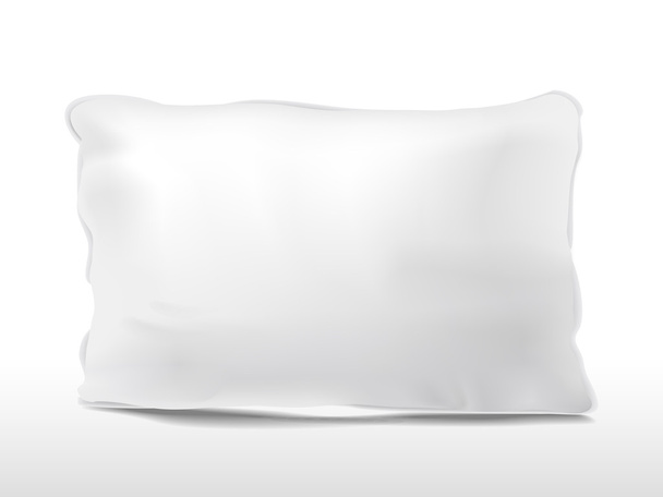 close up look at blank pillow - Wektor, obraz