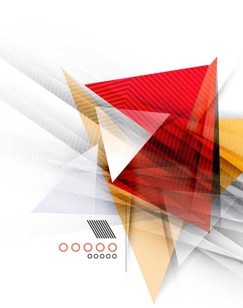 Triángulos de color, fondo abstracto inusual
 - Vector, imagen