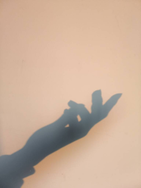 silhouette of a man and woman hands on the beach - 写真・画像