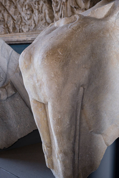 トルコの小アジアからのProconnesian大理石, 3-4世紀,コロッセオ,円形劇場フラウィウス, 1世紀に建てられた,ローマ,ラツィオ,イタリア , - 写真・画像