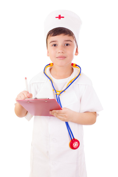 Мальчик играет в доктора
 - Фото, изображение