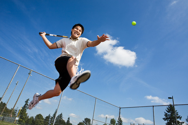 Asian tennis player - Zdjęcie, obraz