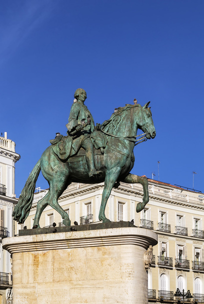 standbeeld van koning Charles Iii, Madrid - Foto, afbeelding