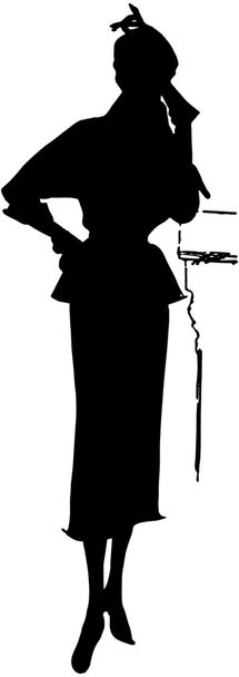 silhouet - Vector, afbeelding