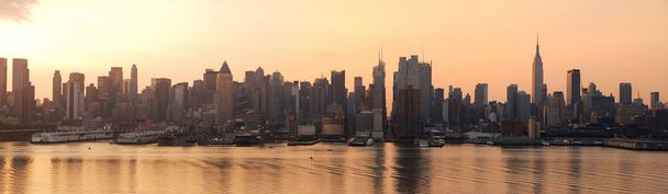 Panorama del amanecer de Nueva York
 - Foto, Imagen