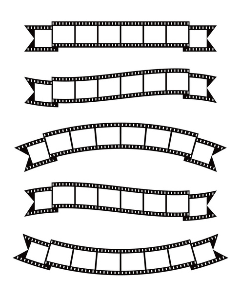 Film strips banner ribbon - Vector, Image