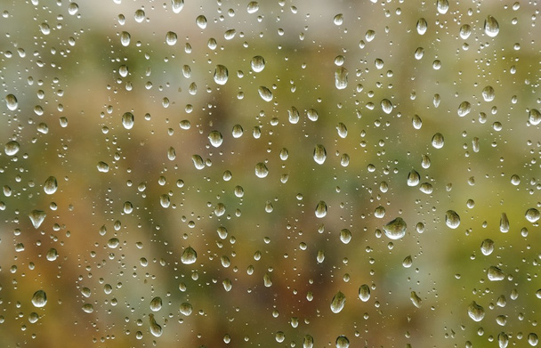 Gotas de chuva na janela
  - Foto, Imagem