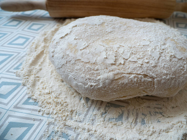 the process of making buns. Raw dough - Photo, Image