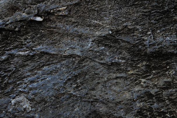 黒大理石自然パターンの背景、抽象的な天然大理石黒と白 - 写真・画像