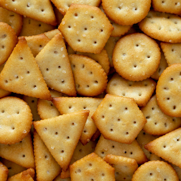 Hausgemachte salzige Cracker Hintergrund - Foto, Bild