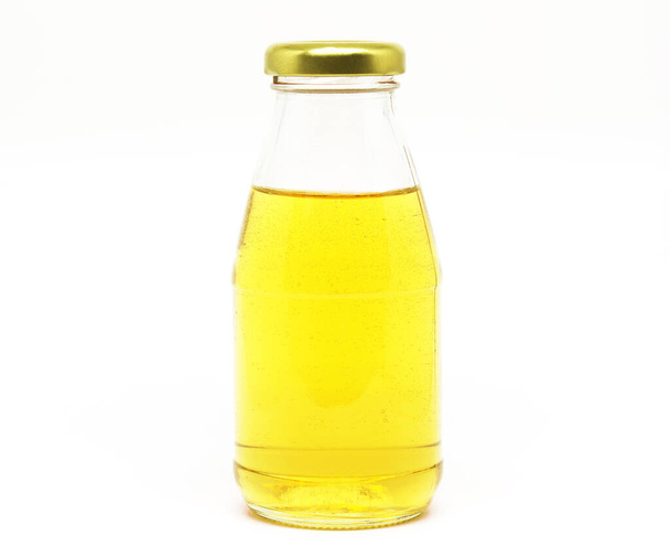 yellow water bottle isolated on white background. - Foto, Imagem