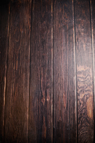 Dark brown wooden cutting, chopping board, table or floor surface. Wood texture - Fotografie, Obrázek