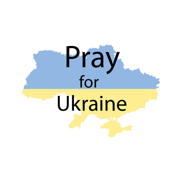 pray for ukraine vector illustration - Vector, Image