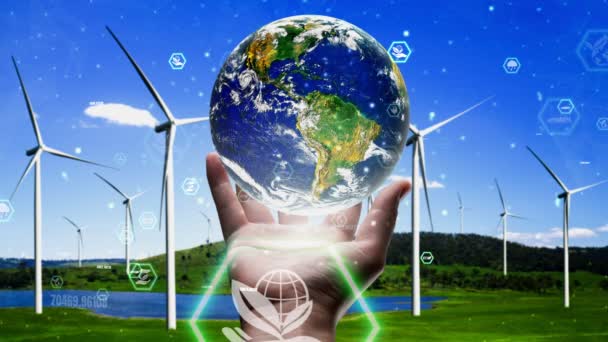 Koncepcyjna ochrona środowiska i zrównoważony rozwój ESG - Materiał filmowy, wideo