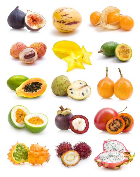 Συλλογή εξωτικών φρούτων - Φωτογραφία, εικόνα