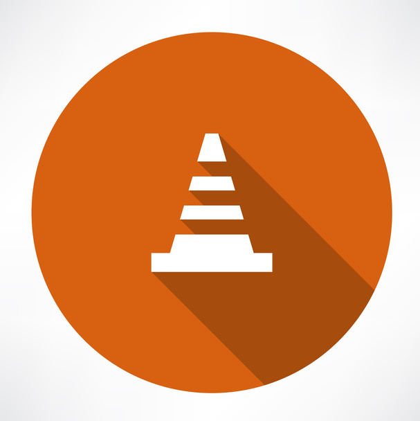 traffic cone icon - Вектор,изображение