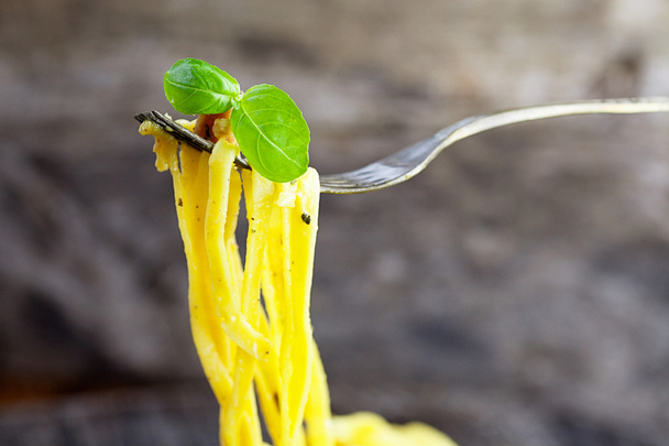 Spaghetti carbonara - Fotoğraf, Görsel