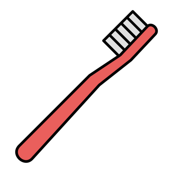 toothbrush icon. simple illustration of toothpaste vector icons for web - Vector, afbeelding