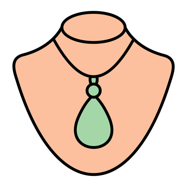 necklace icon vector illustration - Vector, afbeelding