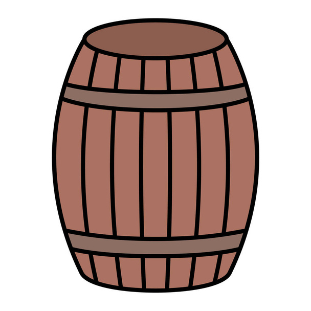 barrel of beer. vector illustration - Vector, Image