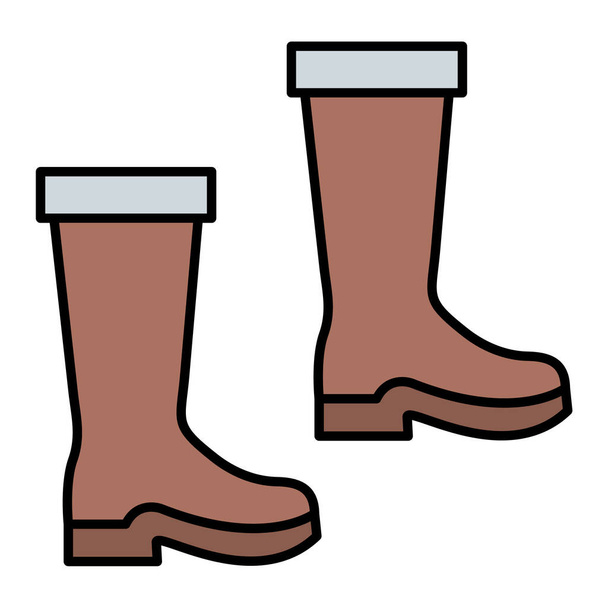 значок ботинок векторная иллюстрация - Вектор,изображение