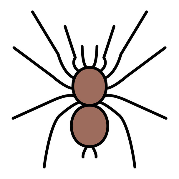 απεικόνιση διανύσματος εικονιδίου αράχνης - Διάνυσμα, εικόνα