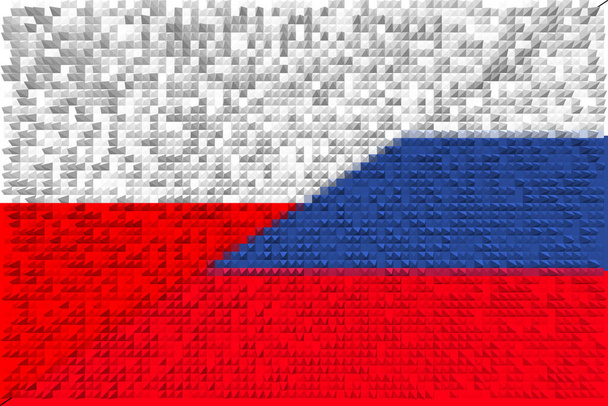 Polonya Rusya. Polonya bayrağı ve Rusya bayrağı. Yardım kavramı, ülkeler birliği, siyasi ve ekonomik ilişkiler. Yatay tasarım. Soyut tasarım. Görüntü. - Fotoğraf, Görsel
