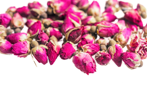 Fondo con capullos de rosa secos
 - Foto, imagen