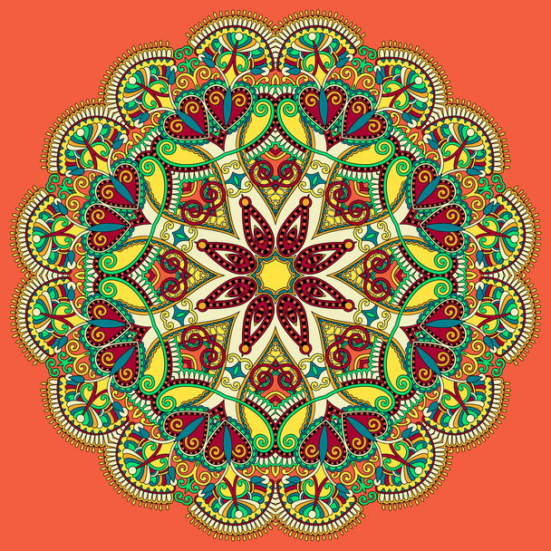 Circle ornament, ornamental round lace - Διάνυσμα, εικόνα