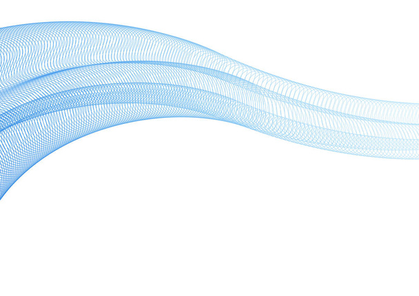 Beyaz arkaplanda izole edilmiş renkli soyut duman dalgaları grafik tasarım şablonu çizimi - Fotoğraf, Görsel