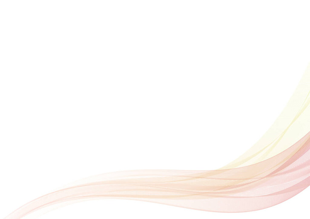 Plantilla de diseño gráfico de ondas de humo abstractas coloridas ilustración aislada sobre fondo blanco - Foto, Imagen