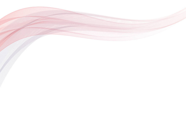 Abstrato colorido ondas de fumaça modelo gráfico ilustração isolada no fundo branco - Foto, Imagem