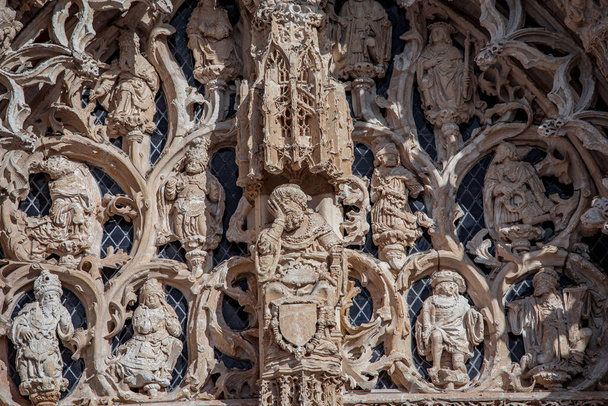 SAN RIQUIER, SOMMA, FRANCIA, 03 DE MARZO DE 2022: Exterior y decoración del abate de San Riquier - Foto, Imagen