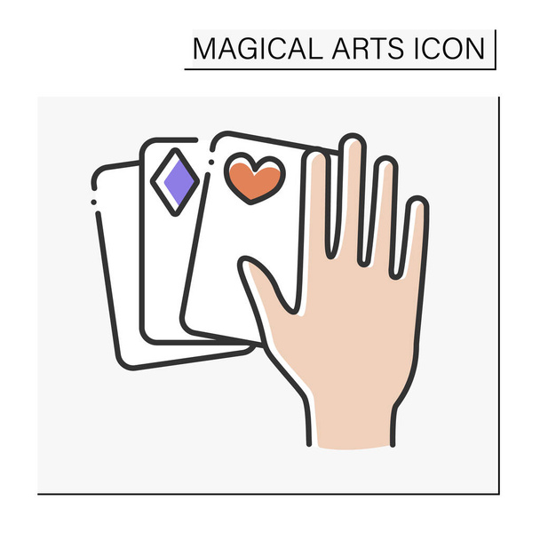  Magiczna ikona kolorów trick - Wektor, obraz