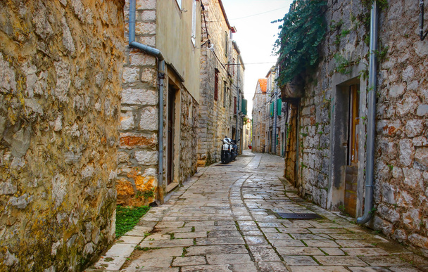 Starý kámen historické ulice - Fotografie, Obrázek