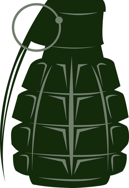 illustration de grenade isolée sur blanc - Vecteur, image