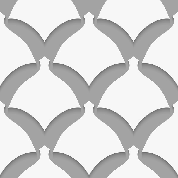 Białe proste kształty na szary wzór - Wektor, obraz