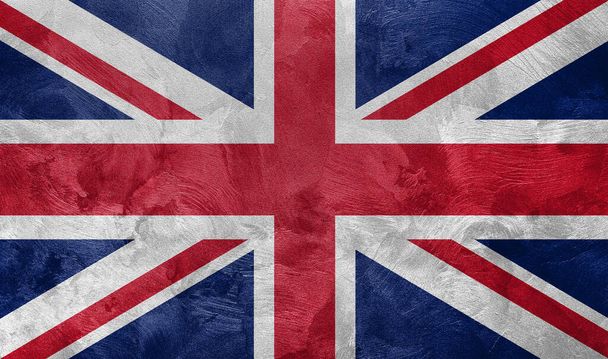Texturovaná fotografie vlajky Spojeného království. - Fotografie, Obrázek