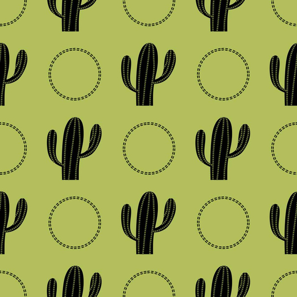 Floral seamless cactus pattern for fabrics and textiles and packaging and gifts and cards and linens and kids - Foto, imagen