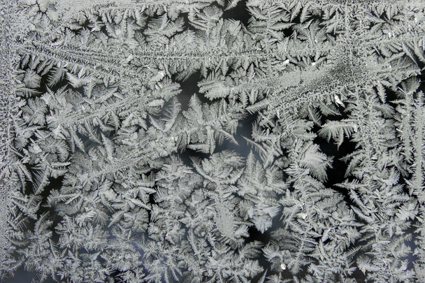 Hoarfrost penceresinde - Fotoğraf, Görsel