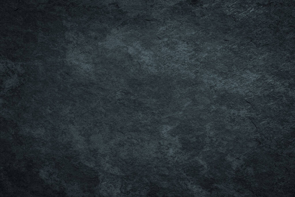 Dark gloomy black grunge surface background with scratched stained texture - Фото, зображення