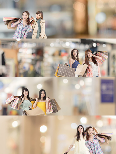 Asiática mulher compras
 - Foto, Imagem