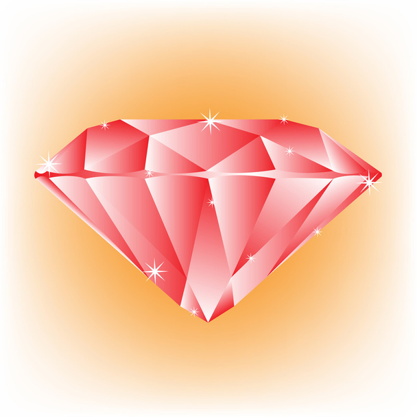 Red jewel - Vector, Image